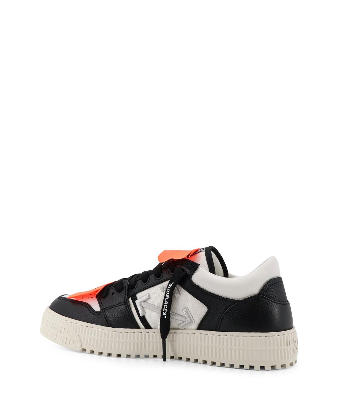 OFF-WHITE Мульти кожаные низкие кроссовки / кеды, фото 3