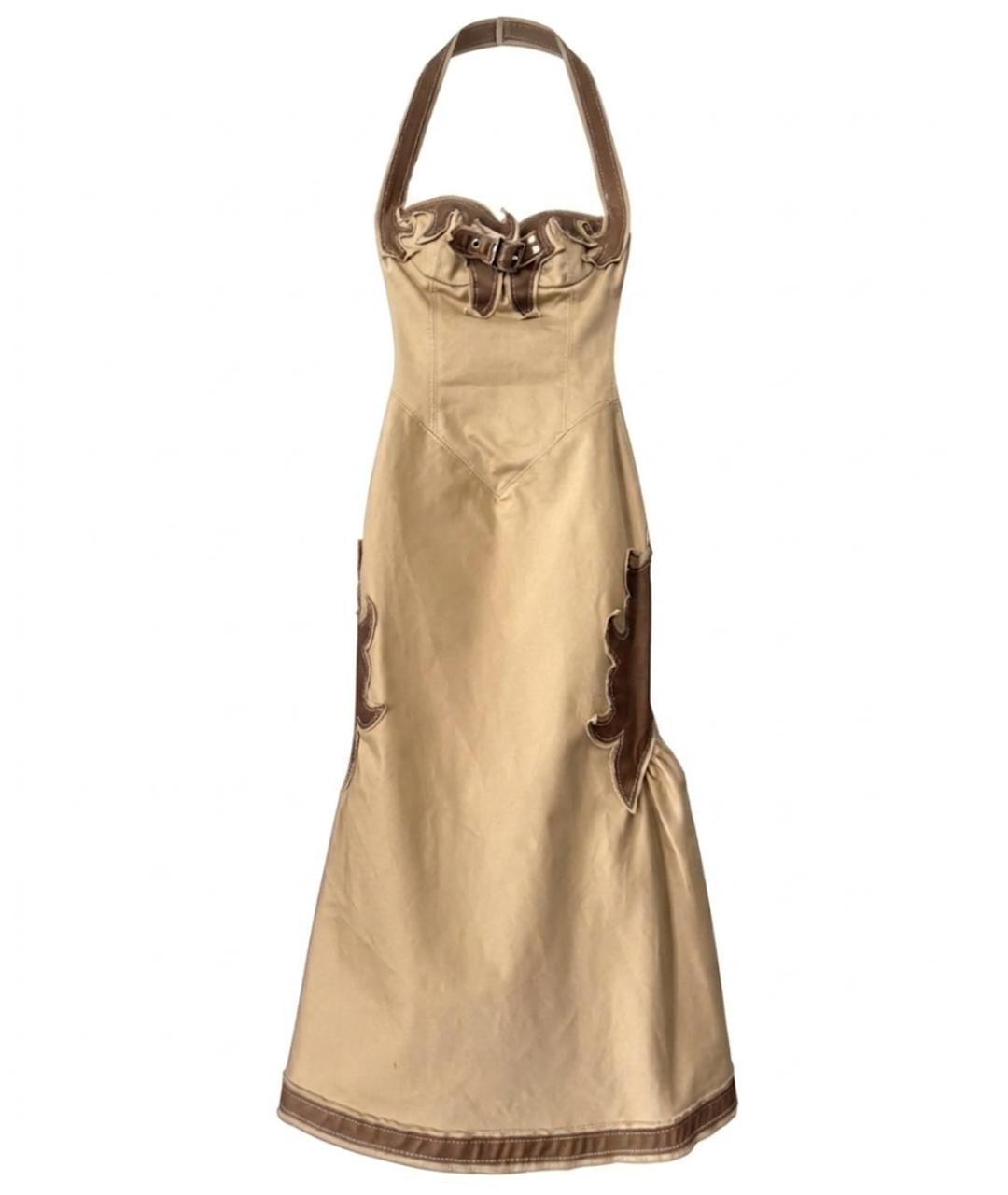 DSQUARED2 Бежевое вечернее платье, фото 1