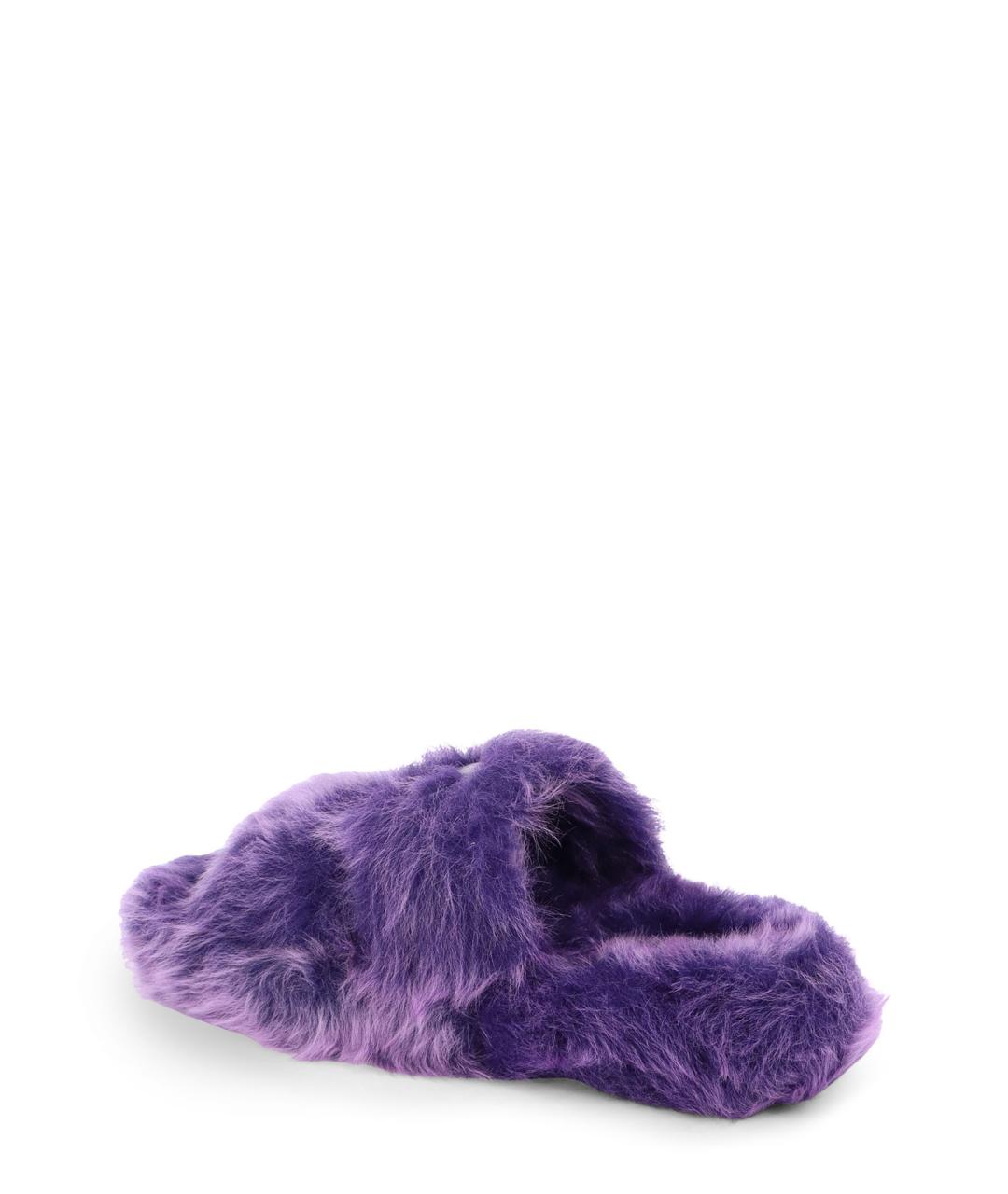 CELINE Фиолетовые текстильные шлепанцы, фото 3