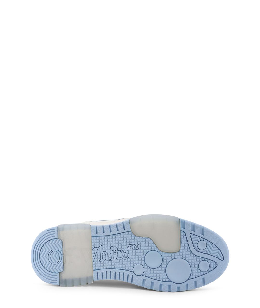 OFF-WHITE Белые кожаные низкие кроссовки / кеды, фото 4