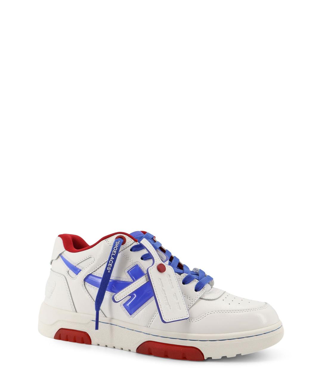 OFF-WHITE Белые кожаные низкие кроссовки / кеды, фото 2