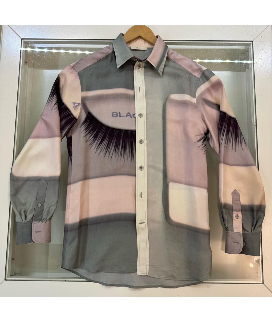 CELINE Мульти шелковая рубашка, фото 7