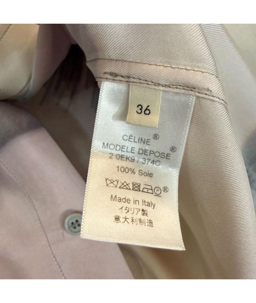 CELINE Мульти шелковая рубашка, фото 6