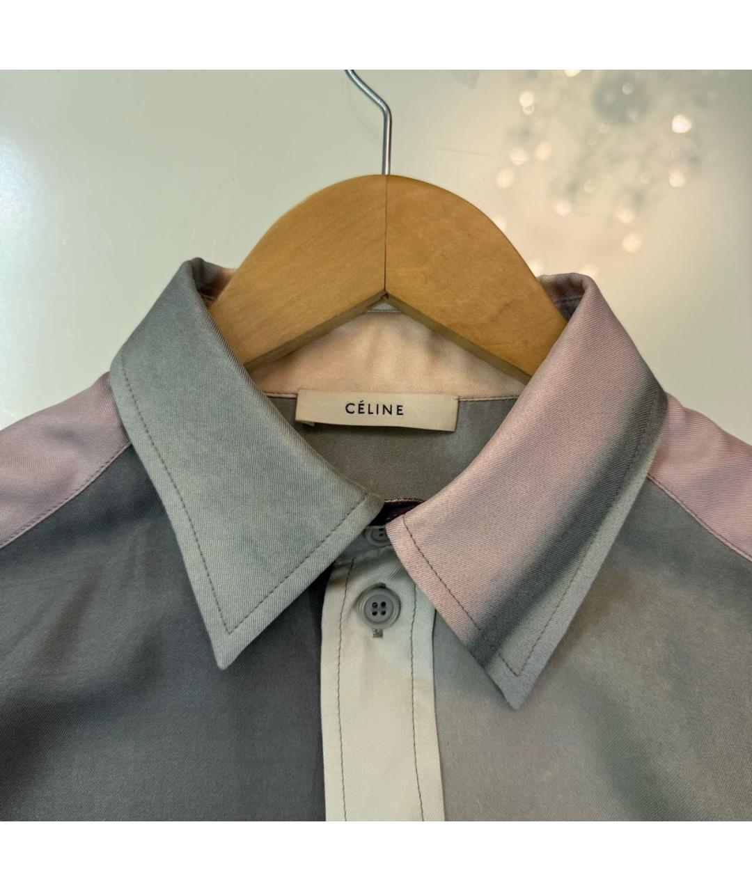 CELINE Мульти шелковая рубашка, фото 3