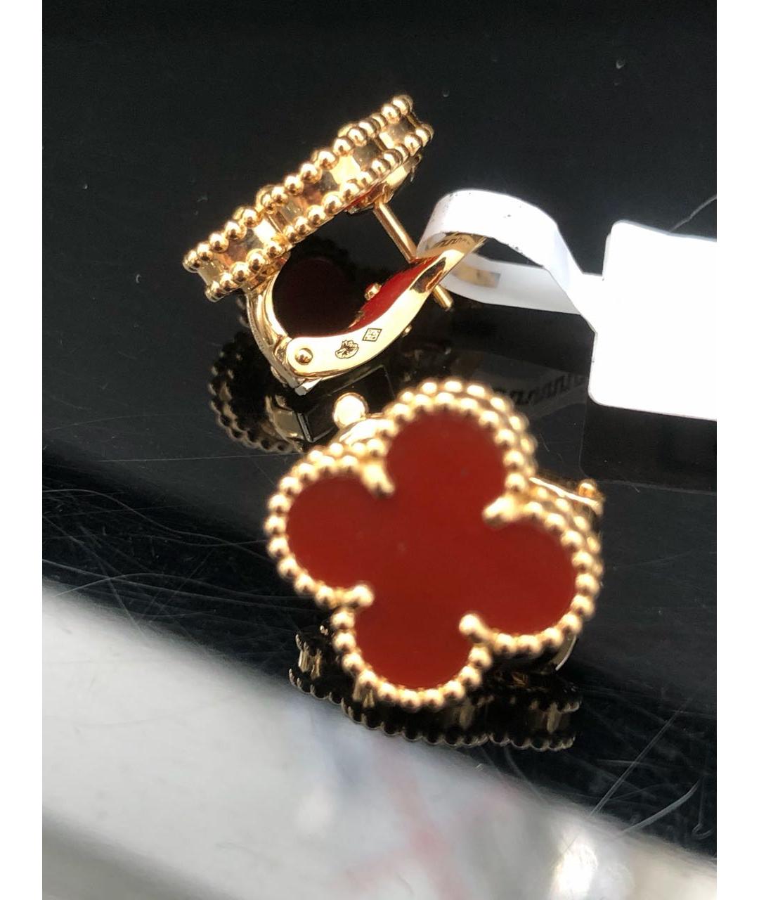 VAN CLEEF & ARPELS Красные серьги из розового золота, фото 3