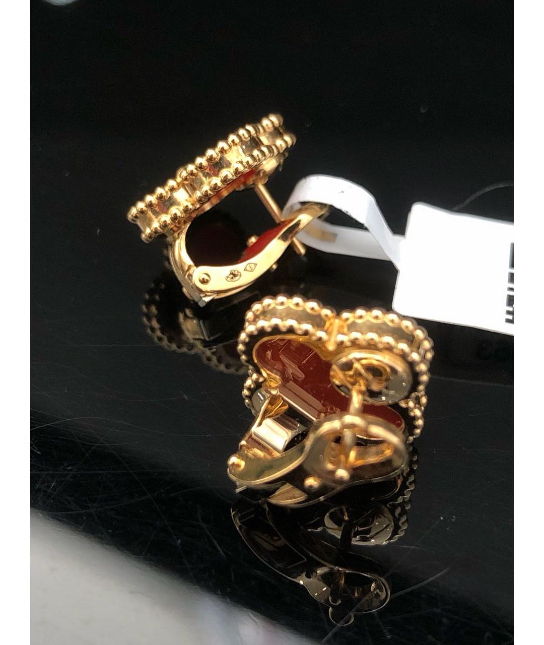 VAN CLEEF & ARPELS Красные серьги из розового золота, фото 4