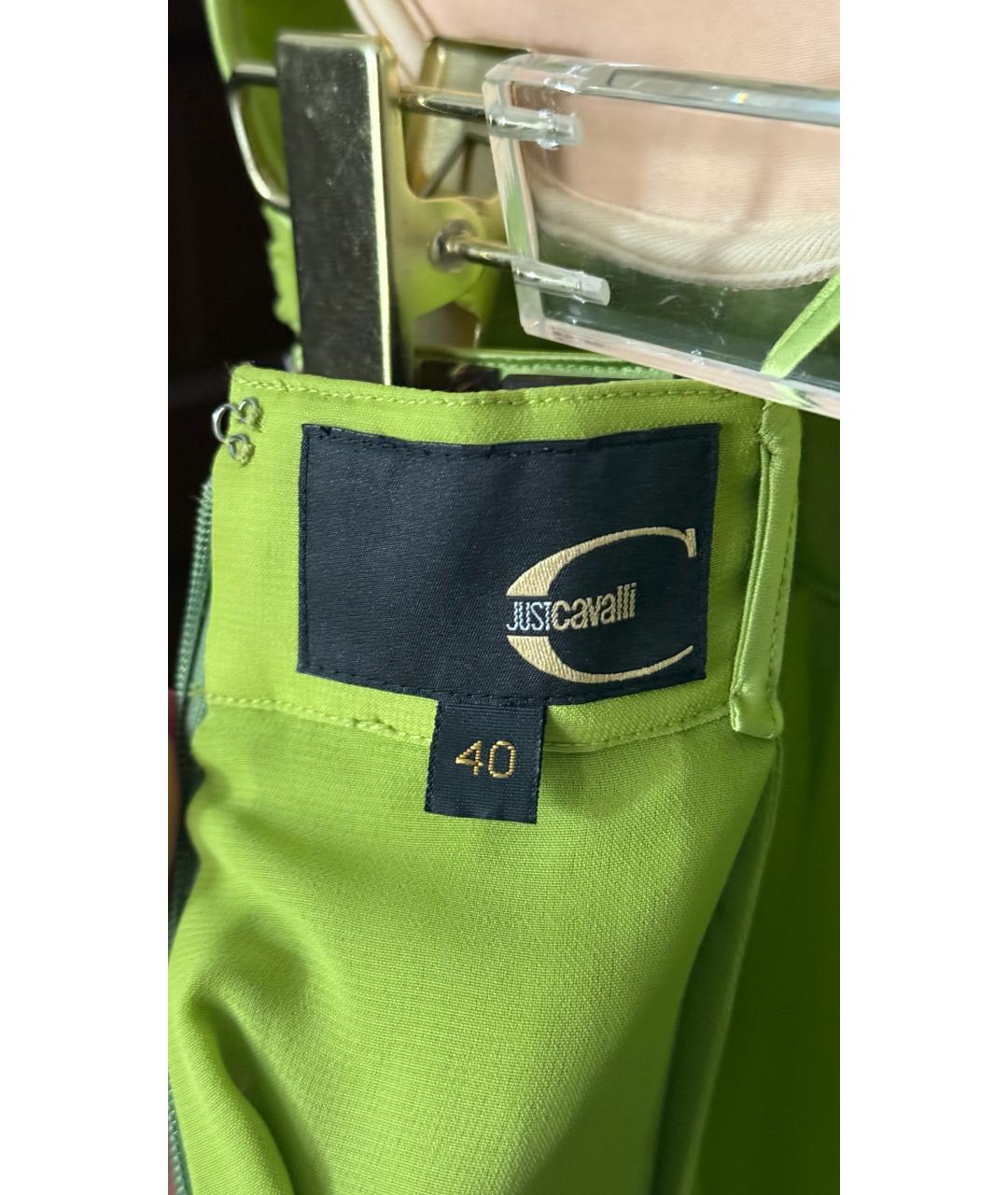 JUST CAVALLI Зеленые коктейльное платье, фото 5