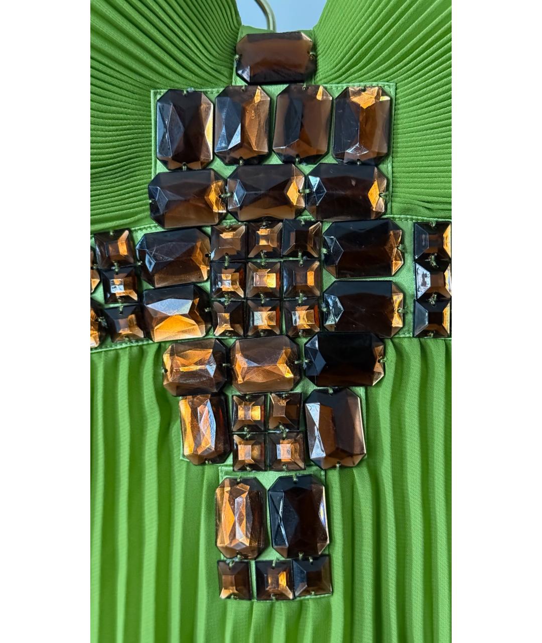 JUST CAVALLI Зеленые коктейльное платье, фото 2