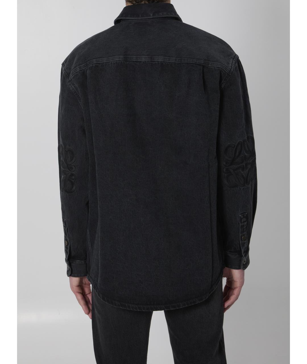 LOEWE Черная хлопковая куртка, фото 4