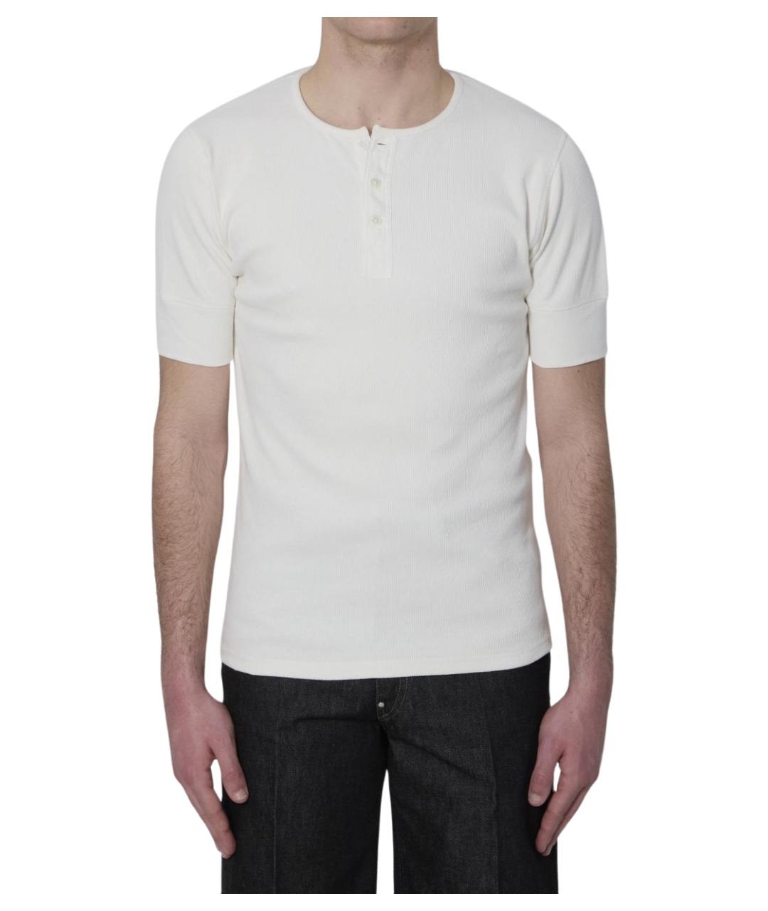 LEMAIRE Белая хлопковая футболка, фото 1