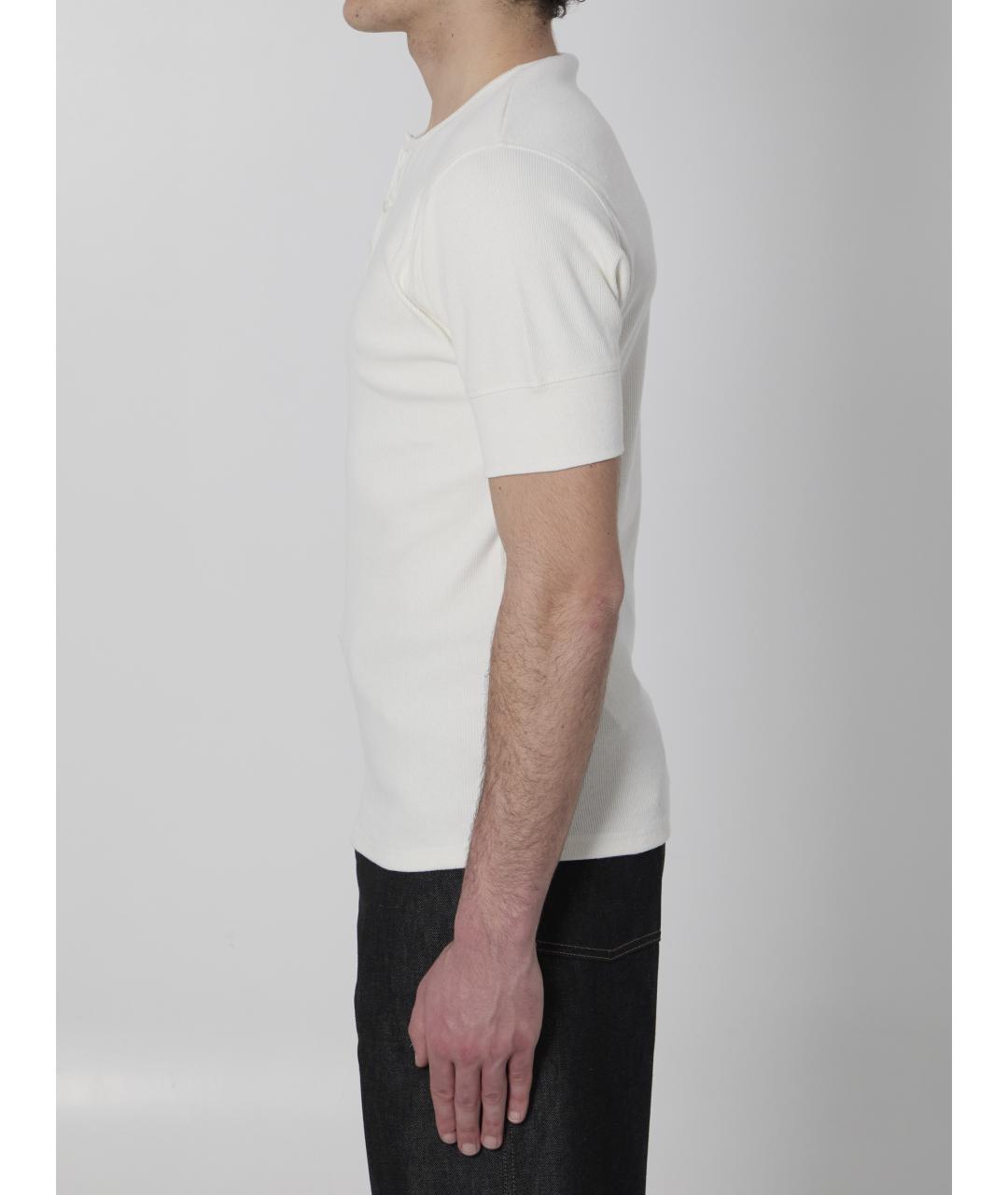 LEMAIRE Белая хлопковая футболка, фото 3