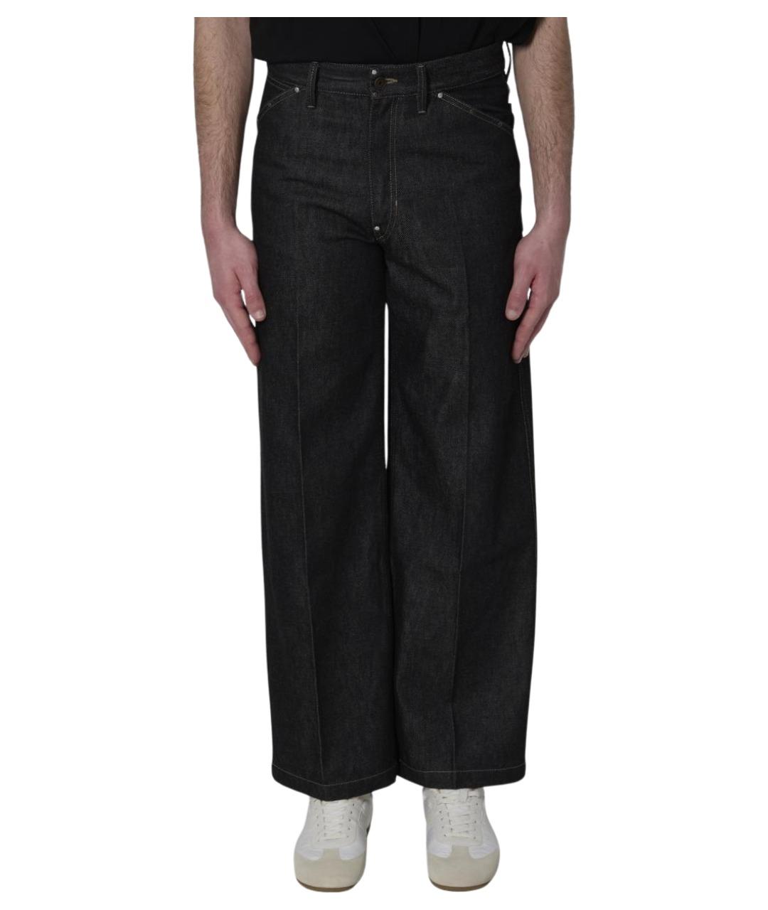 LEMAIRE Серые хлопковые прямые джинсы, фото 1