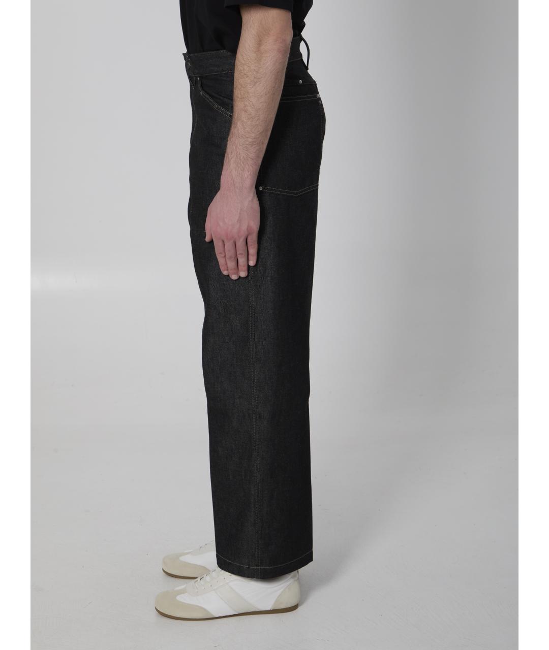 LEMAIRE Серые хлопковые прямые джинсы, фото 3