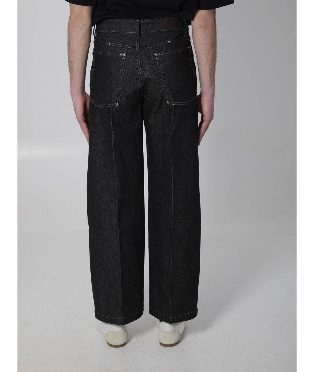 LEMAIRE Серые хлопковые прямые джинсы, фото 4