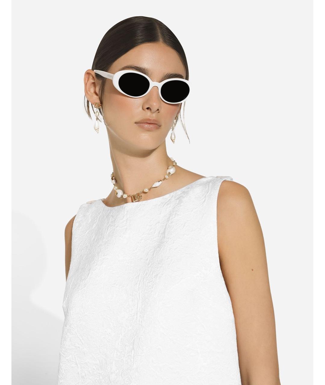 DOLCE&GABBANA Белые серьги, фото 5