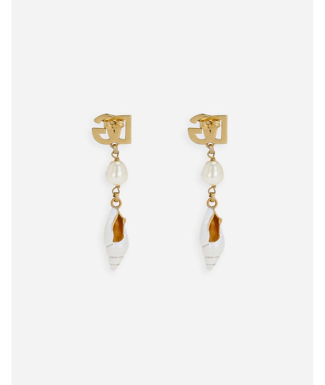 DOLCE&GABBANA Белые серьги, фото 4