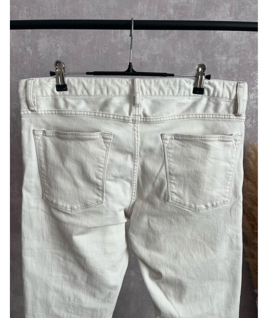 HELMUT LANG Белые хлопковые джинсы, фото 3