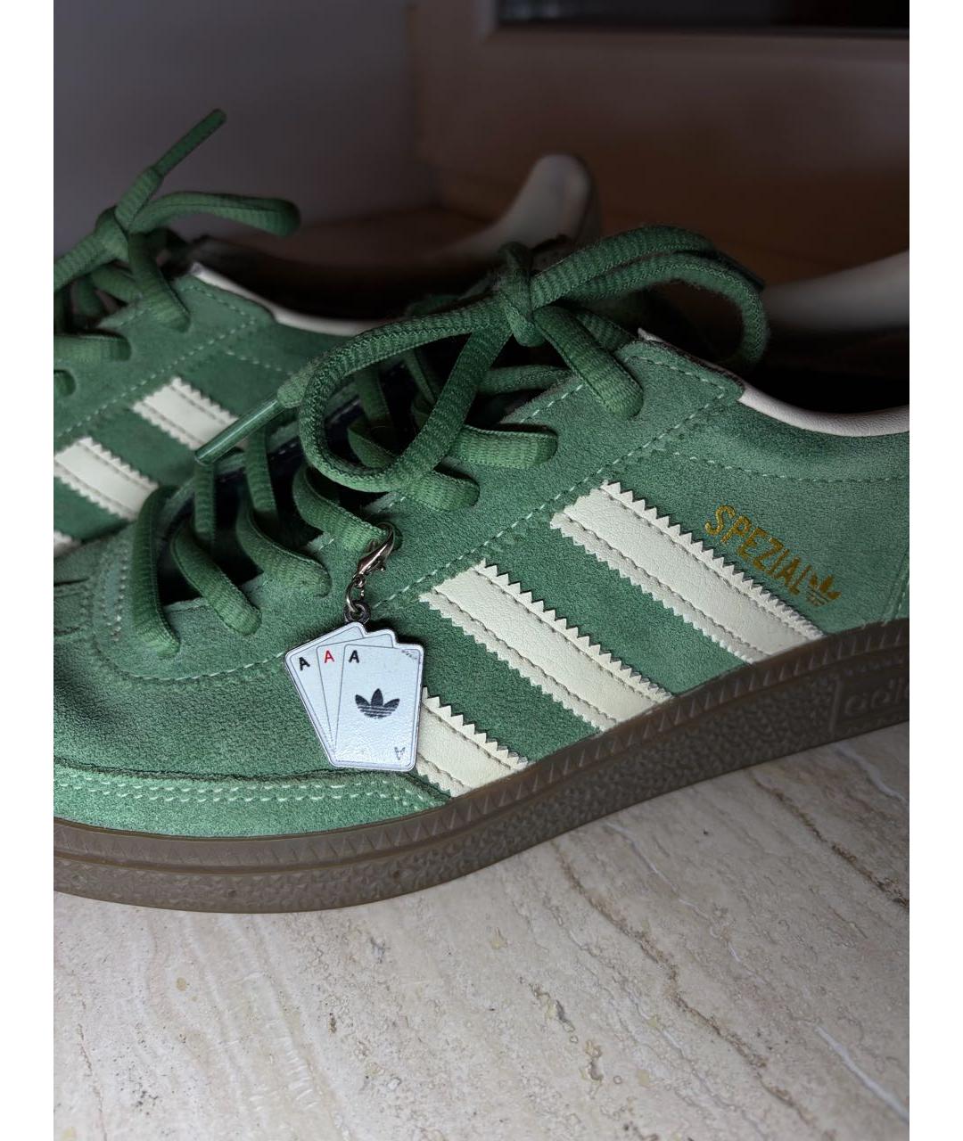 ADIDAS Зеленые замшевые кроссовки, фото 8