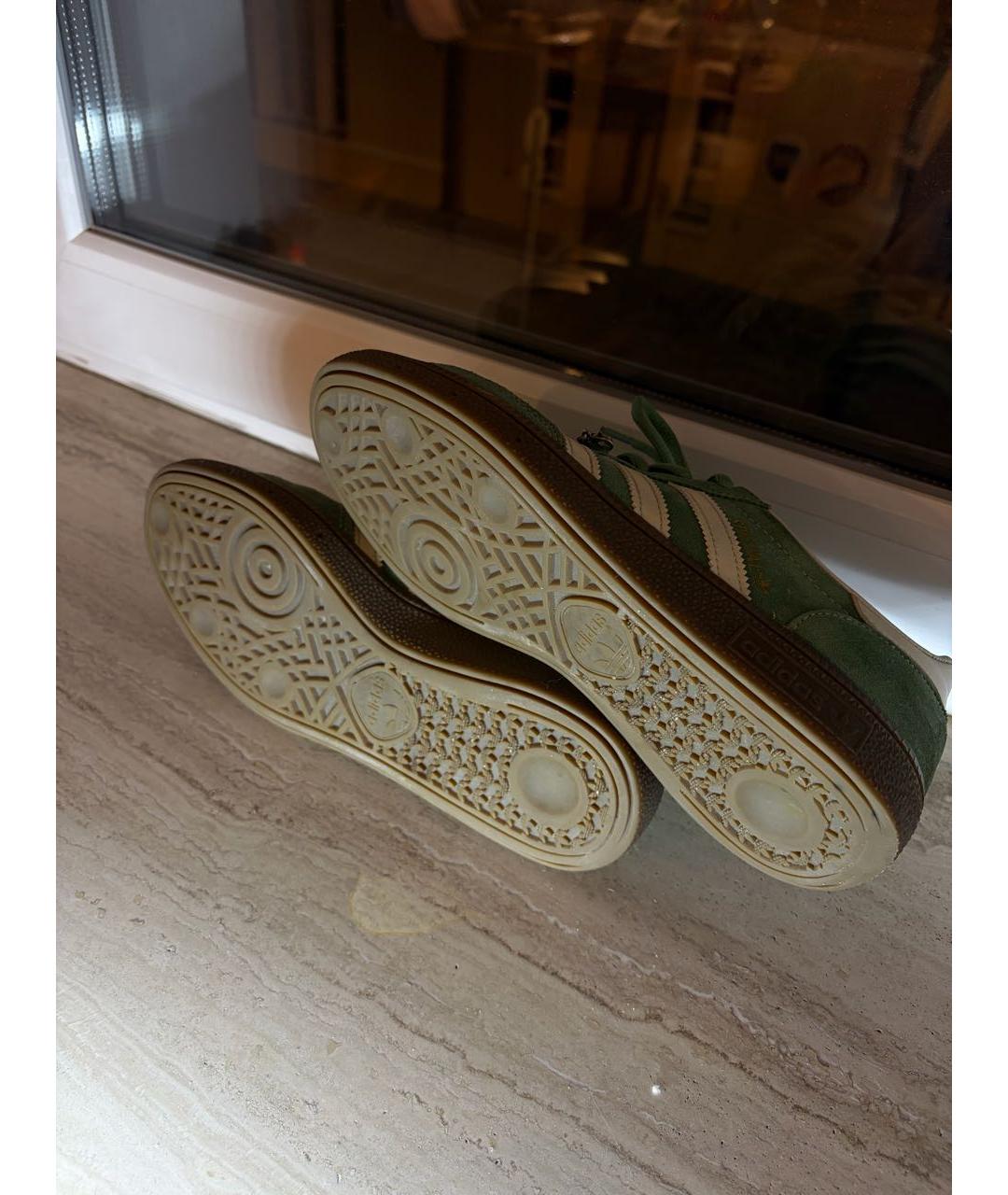 ADIDAS Зеленые замшевые кроссовки, фото 6