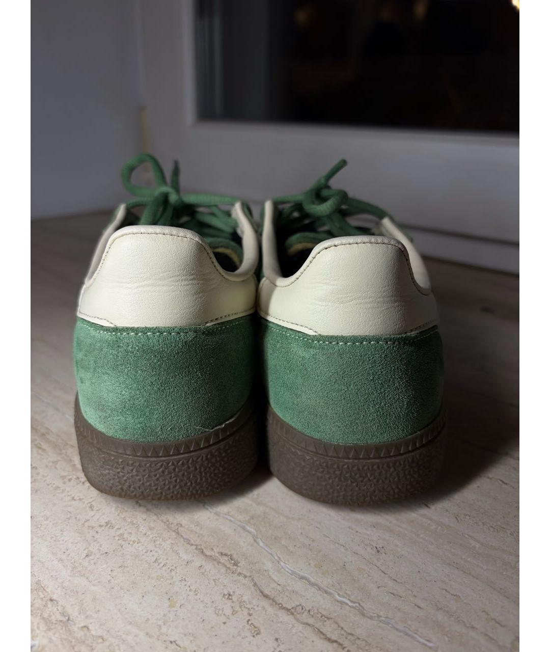 ADIDAS Зеленые замшевые кроссовки, фото 5