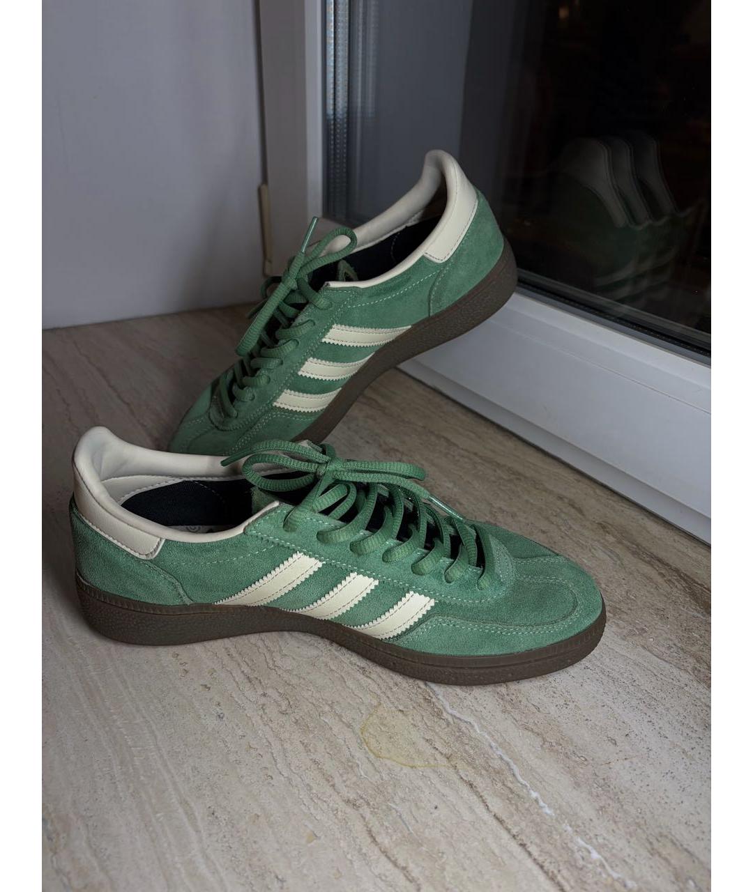 ADIDAS Зеленые замшевые кроссовки, фото 9