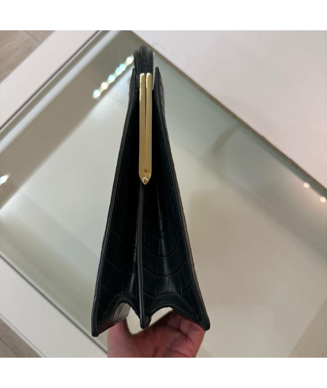 CELINE Зеленая кожаная сумка с короткими ручками, фото 7