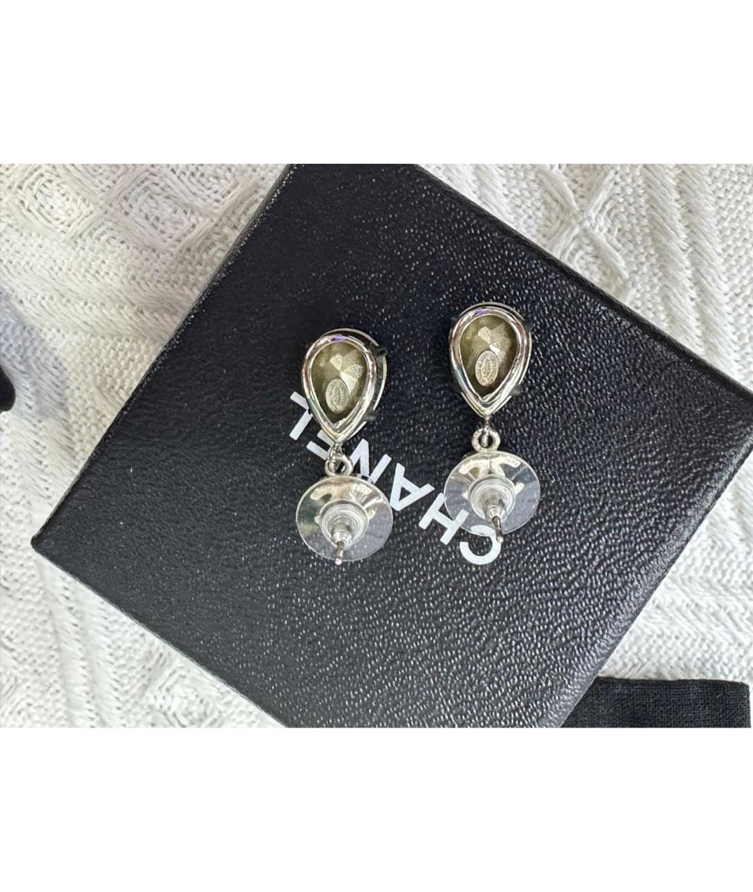 CHANEL Серебряные серьги, фото 3