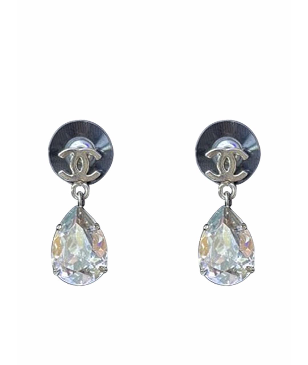 CHANEL Серебряные серьги, фото 1