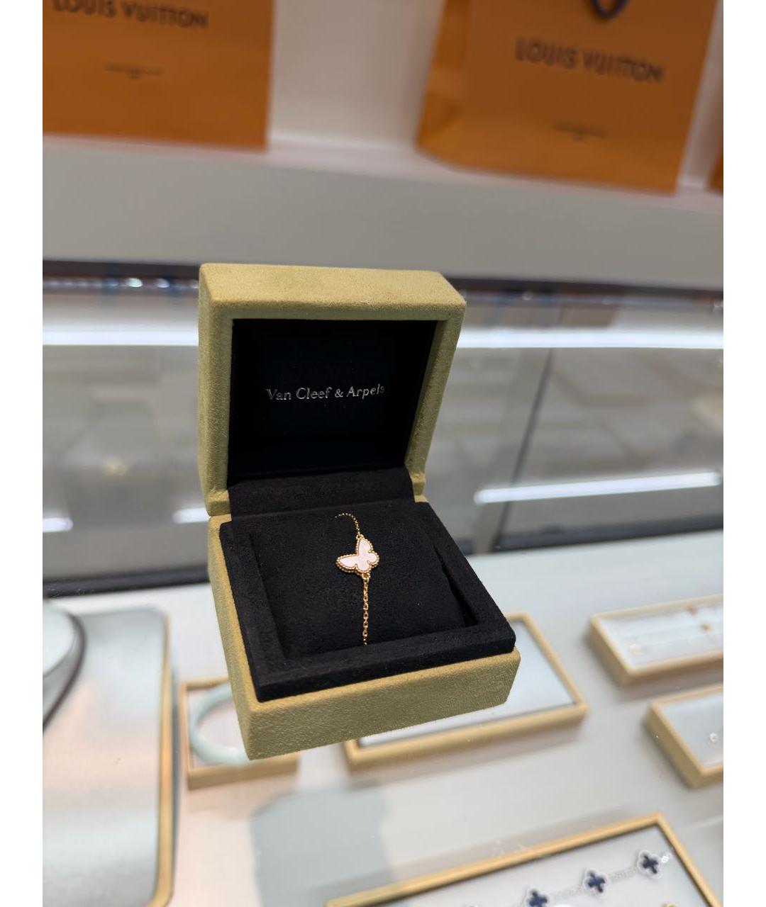 VAN CLEEF & ARPELS Белый браслет из желтого золота, фото 2