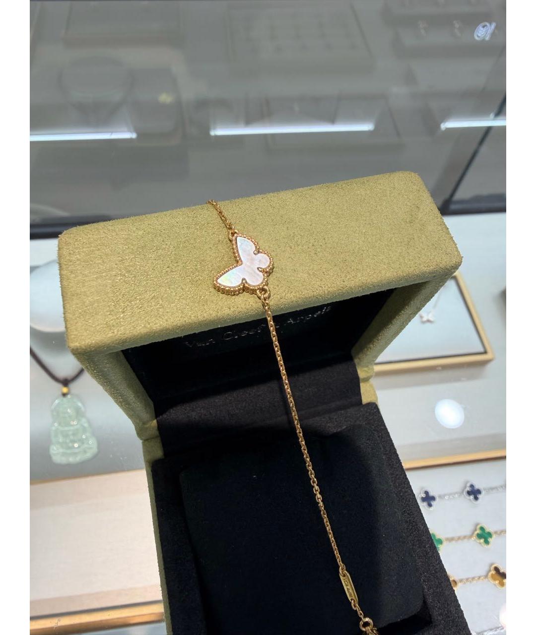 VAN CLEEF & ARPELS Белый браслет из желтого золота, фото 4