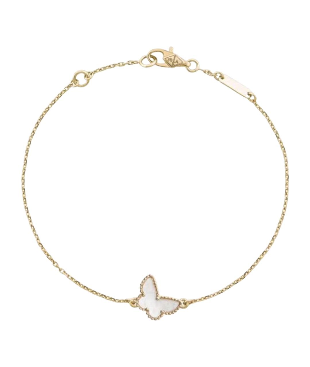 VAN CLEEF & ARPELS Белый браслет из желтого золота, фото 1