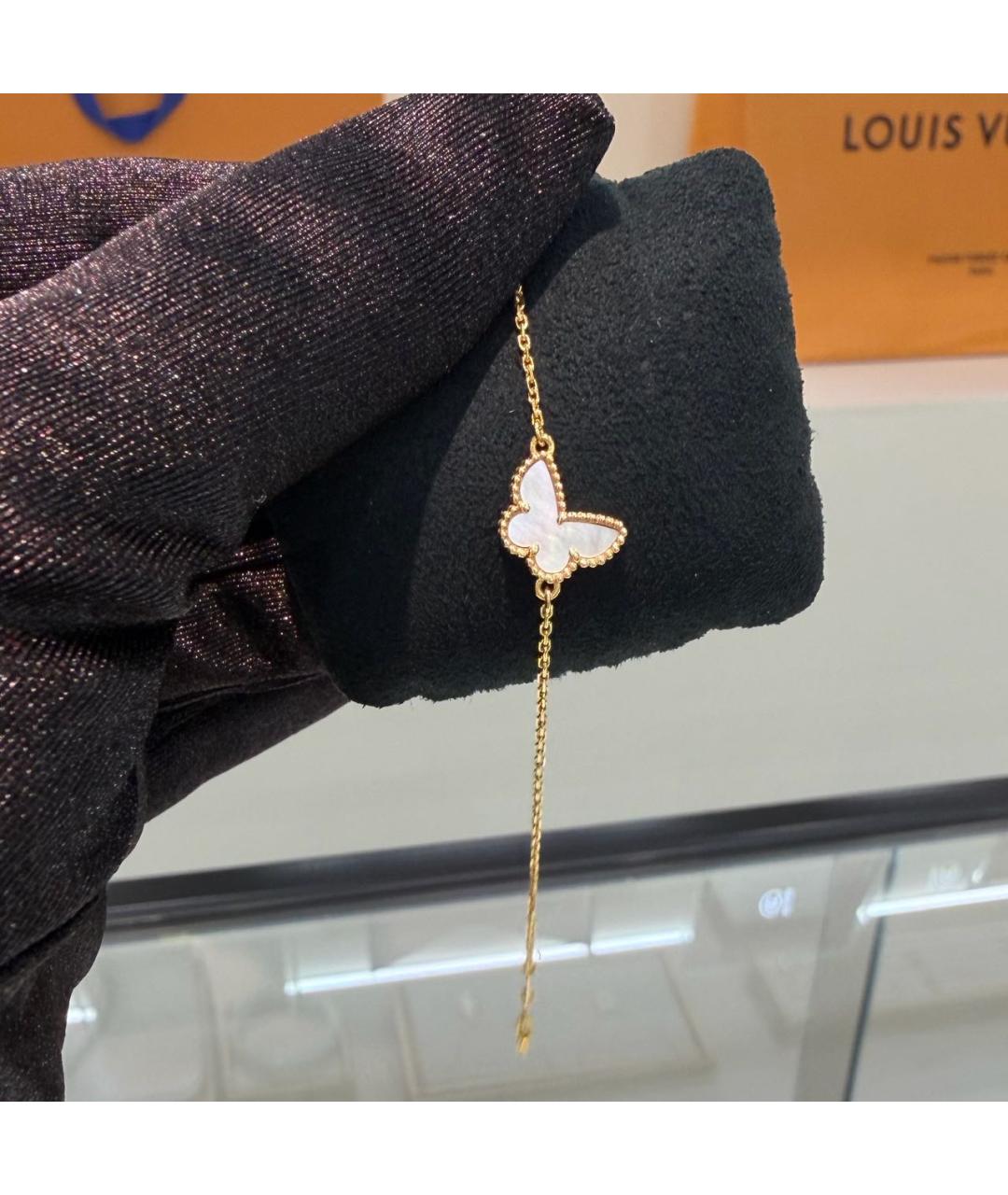 VAN CLEEF & ARPELS Белый браслет из желтого золота, фото 5