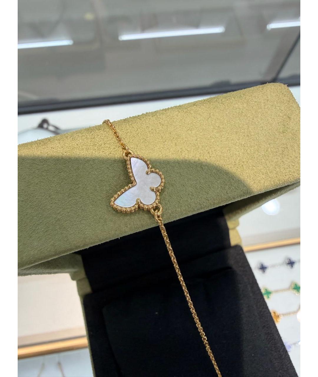 VAN CLEEF & ARPELS Белый браслет из желтого золота, фото 3