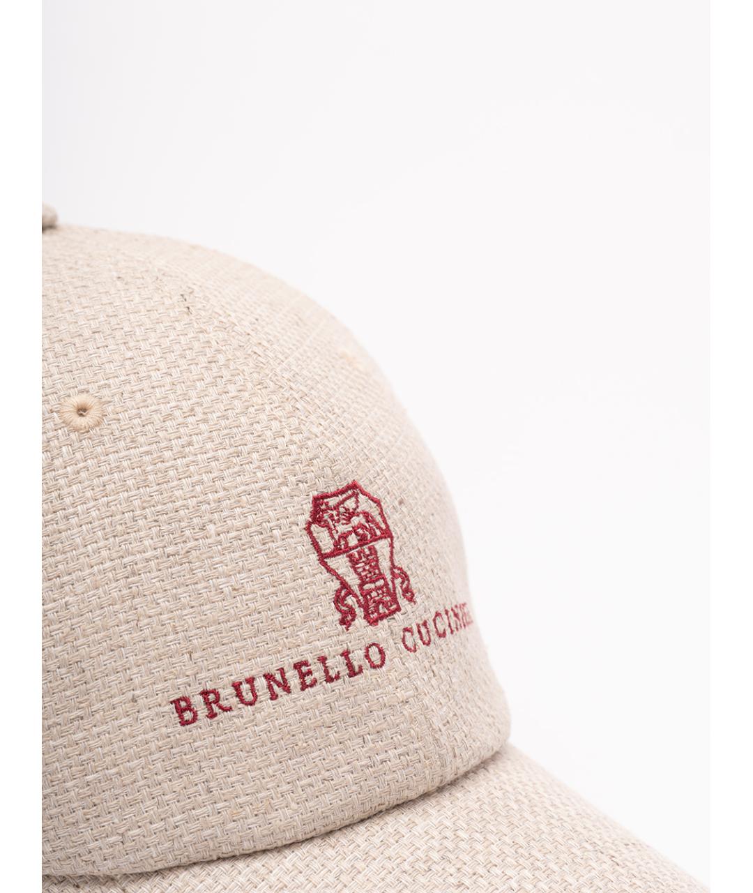 BRUNELLO CUCINELLI Бежевая кепка/бейсболка, фото 3