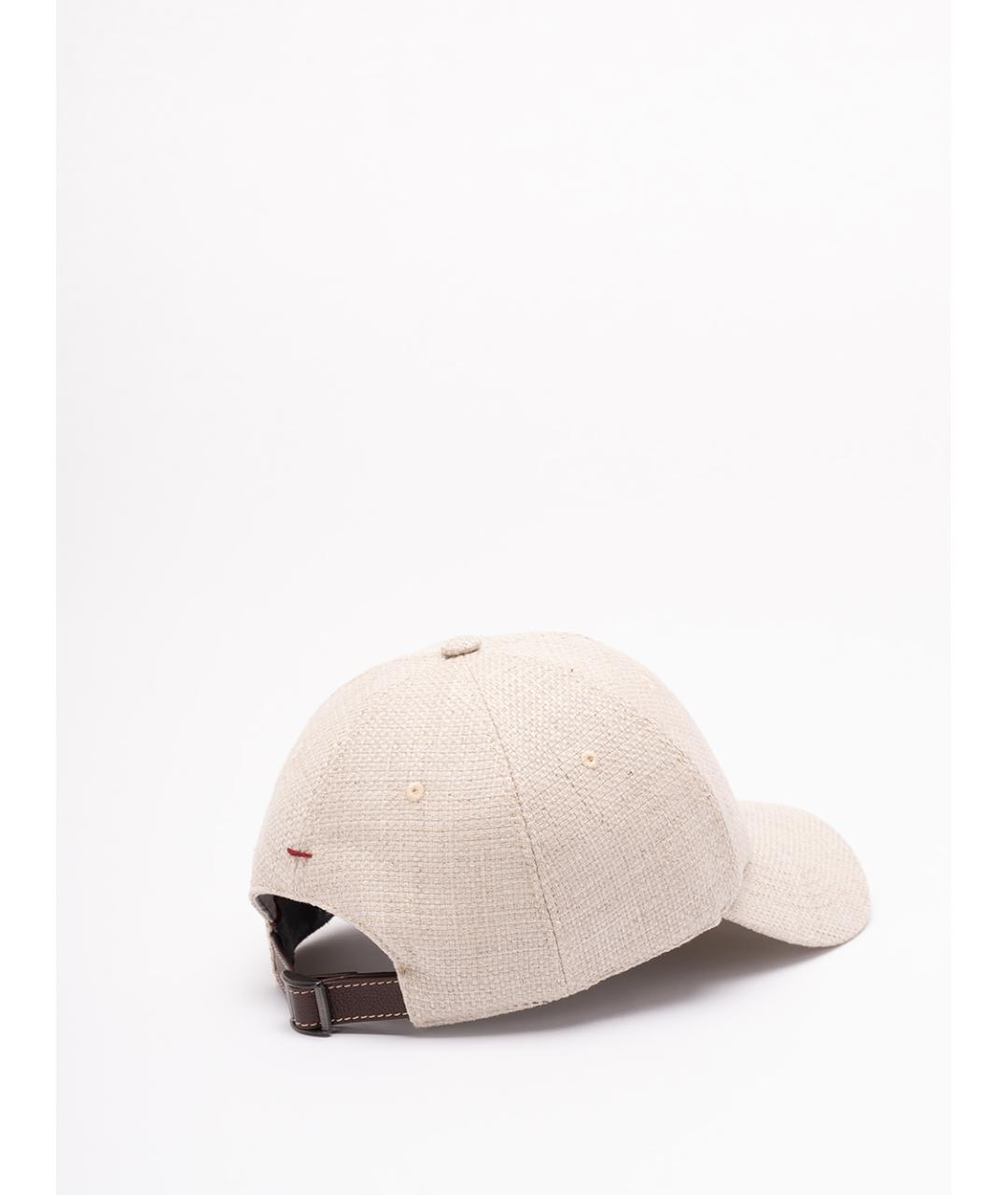BRUNELLO CUCINELLI Бежевая кепка/бейсболка, фото 2