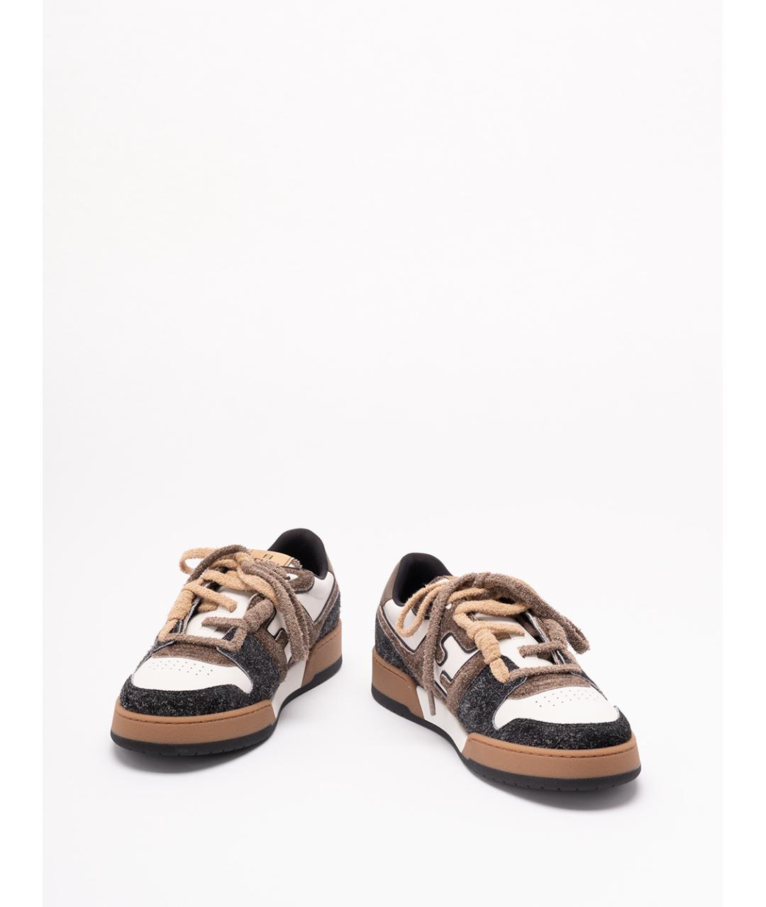 FENDI Мульти кожаные низкие кроссовки / кеды, фото 2