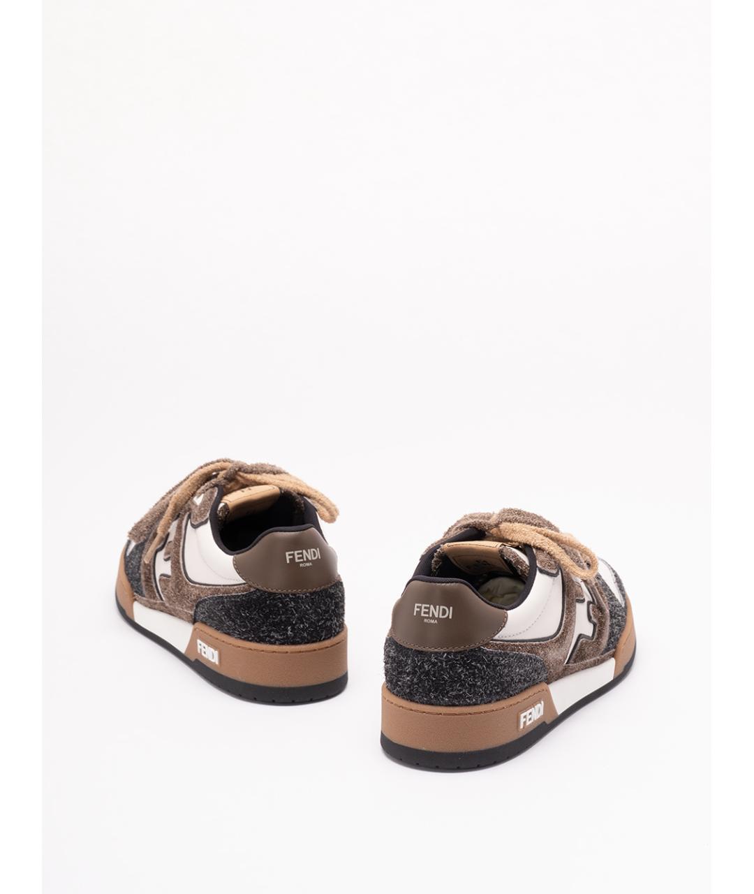 FENDI Мульти кожаные низкие кроссовки / кеды, фото 3