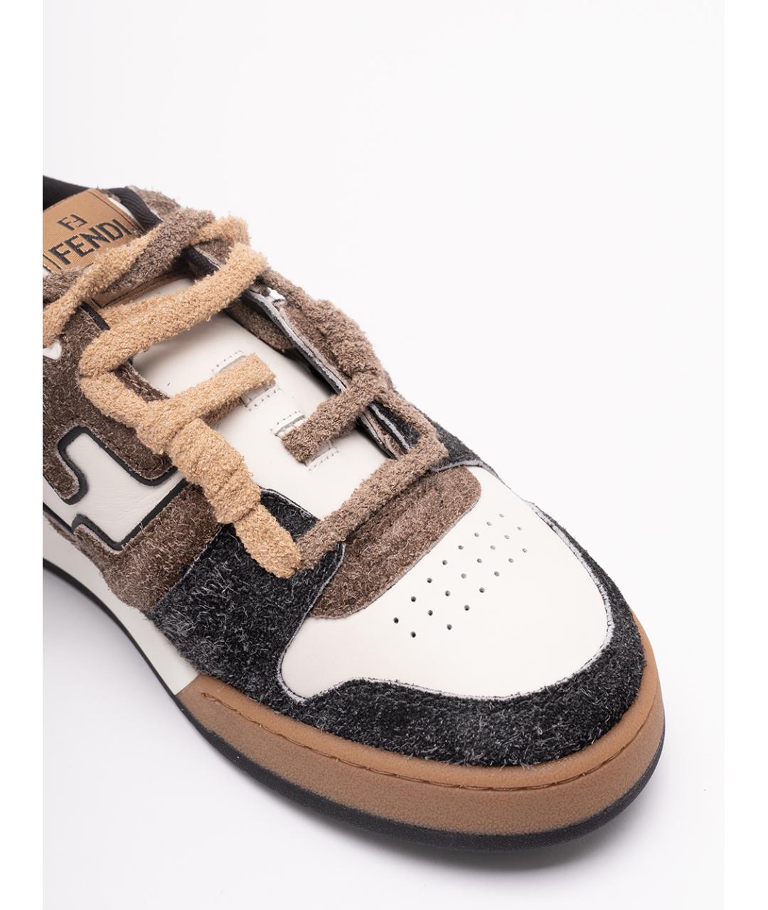 FENDI Мульти кожаные низкие кроссовки / кеды, фото 5