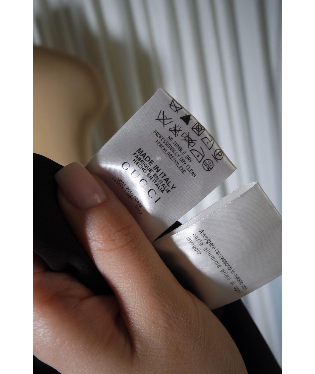 GUCCI Коричневое полиэстеровое повседневное платье, фото 7