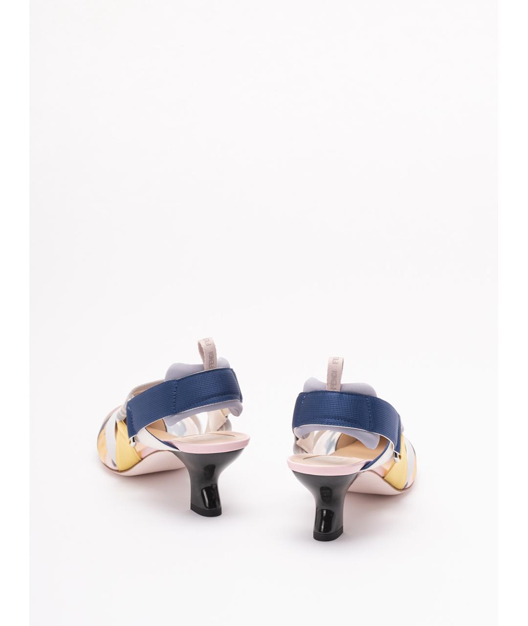 FENDI Мульти синтетические туфли, фото 3