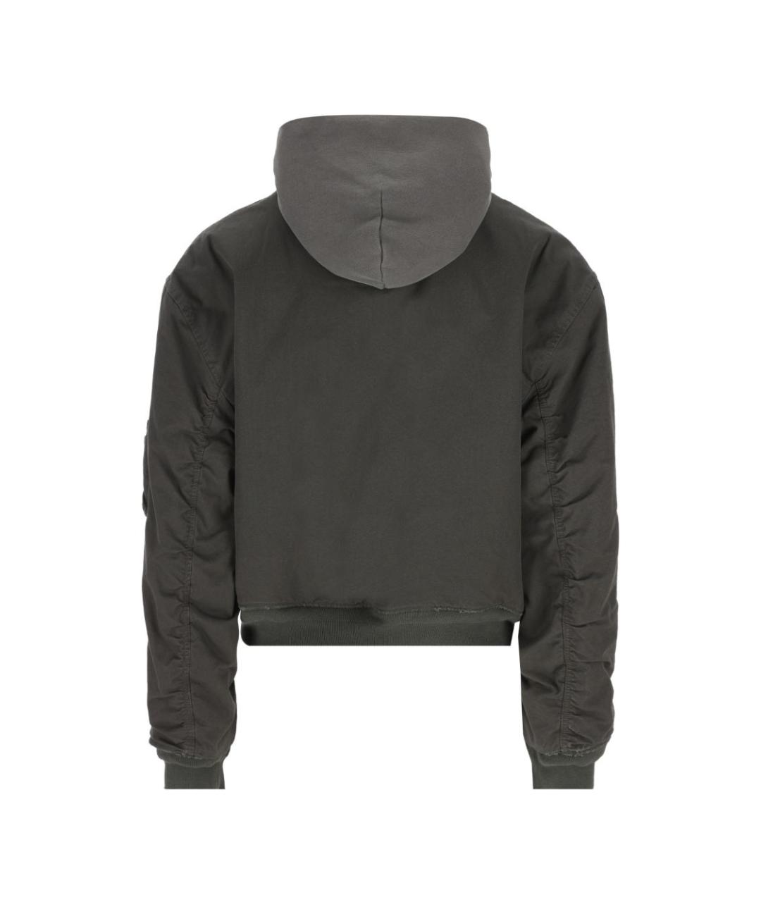 BALENCIAGA Серая хлопковая куртка, фото 4