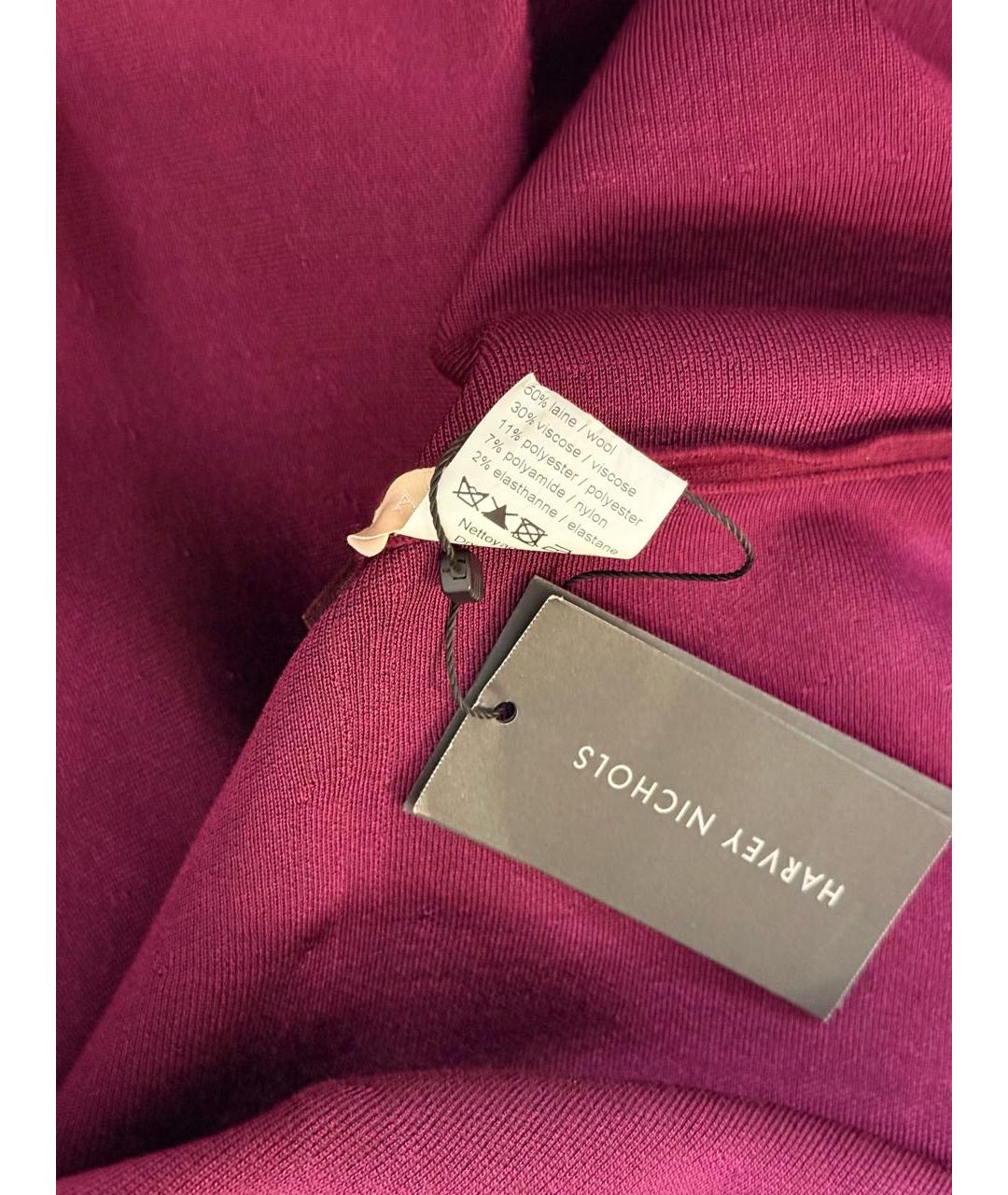 ALAIA Бордовая шерстяная юбка мини, фото 7
