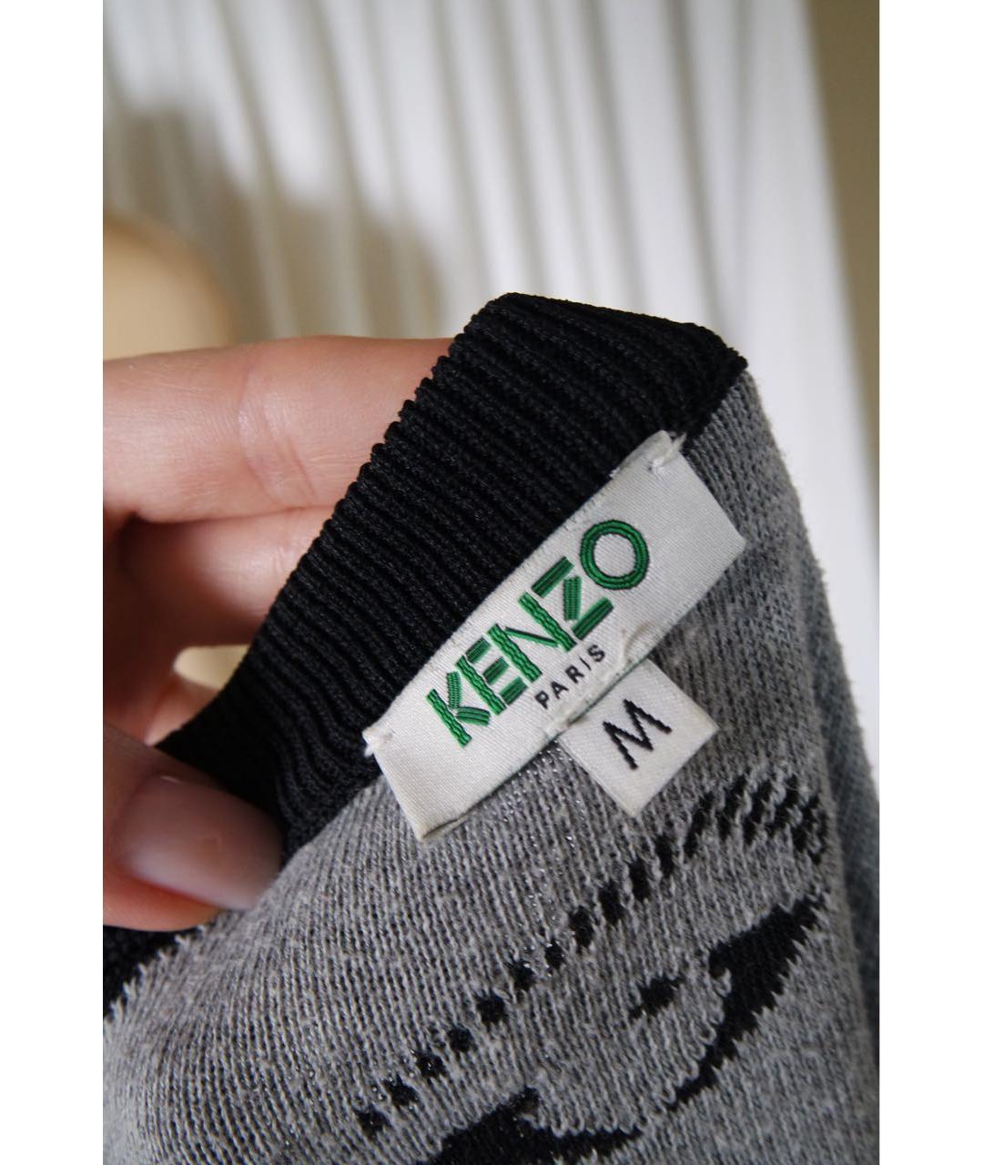 KENZO Черный вискозный джемпер / свитер, фото 5