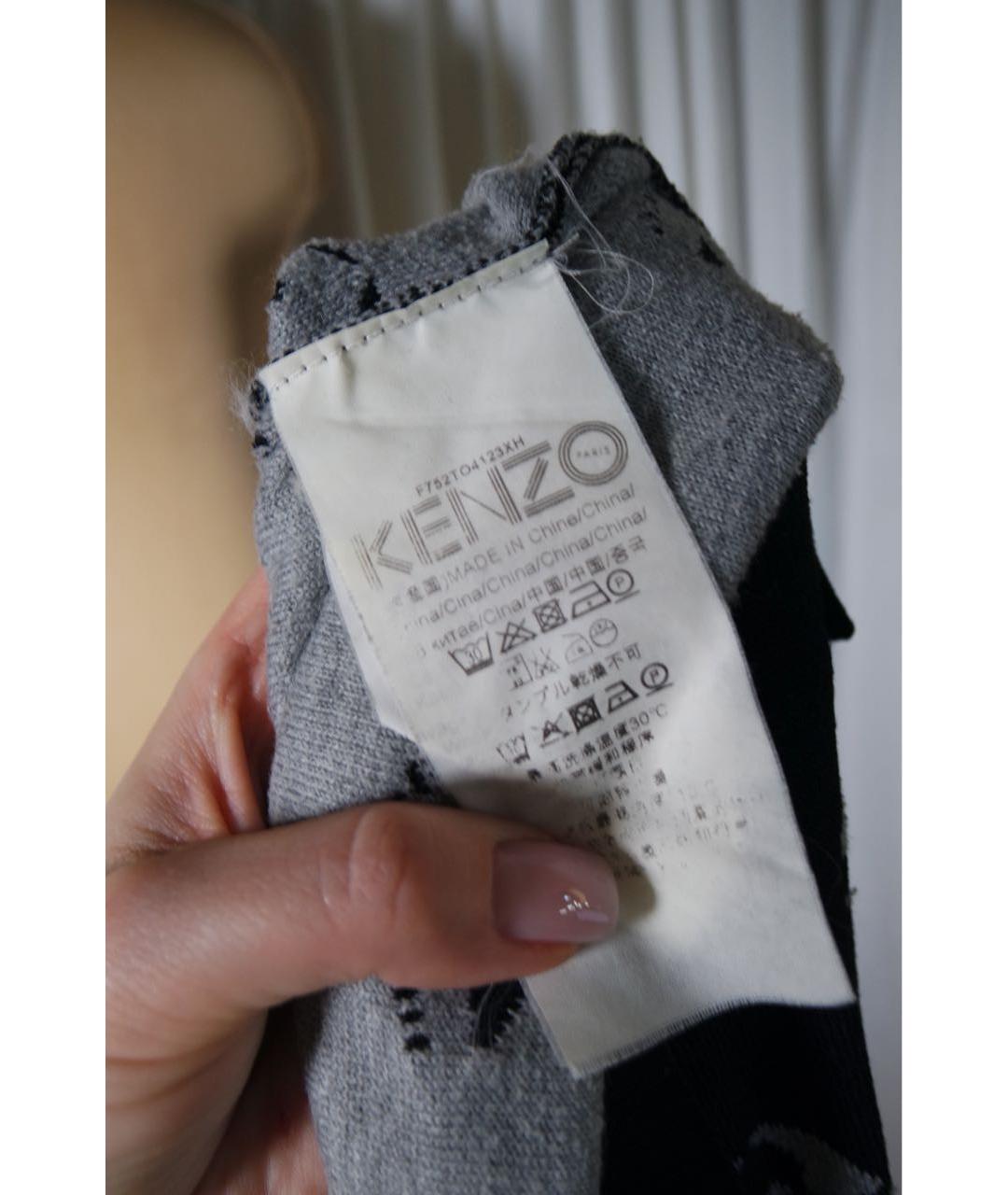 KENZO Черный вискозный джемпер / свитер, фото 6