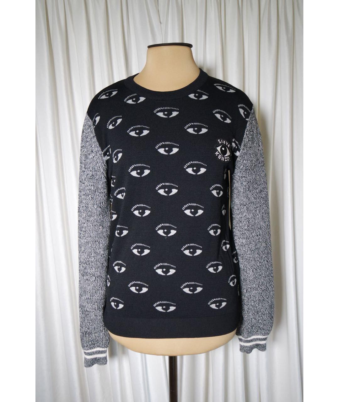KENZO Черный вискозный джемпер / свитер, фото 2