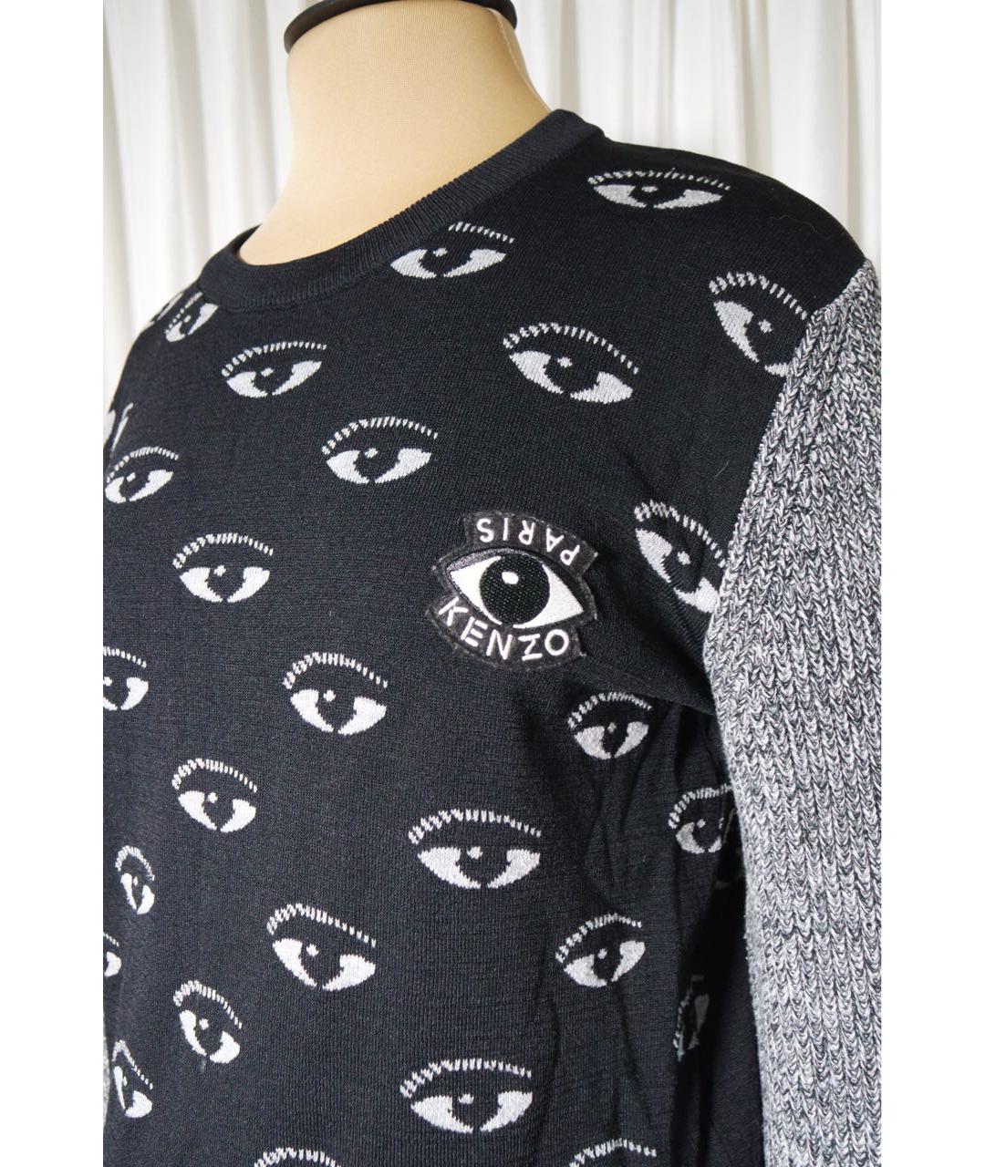 KENZO Черный вискозный джемпер / свитер, фото 4