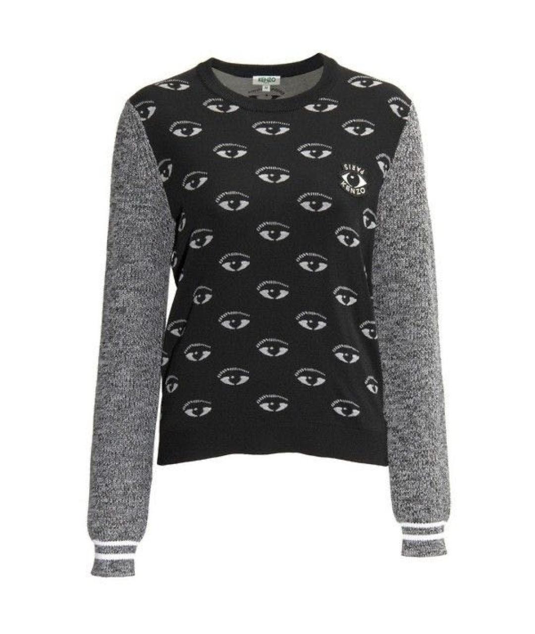 KENZO Черный вискозный джемпер / свитер, фото 1