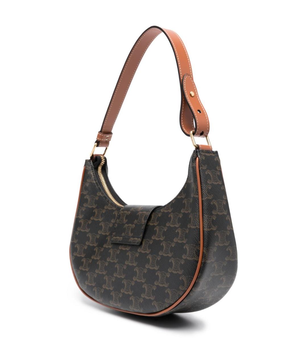 CELINE Коричневая сумка через плечо, фото 4