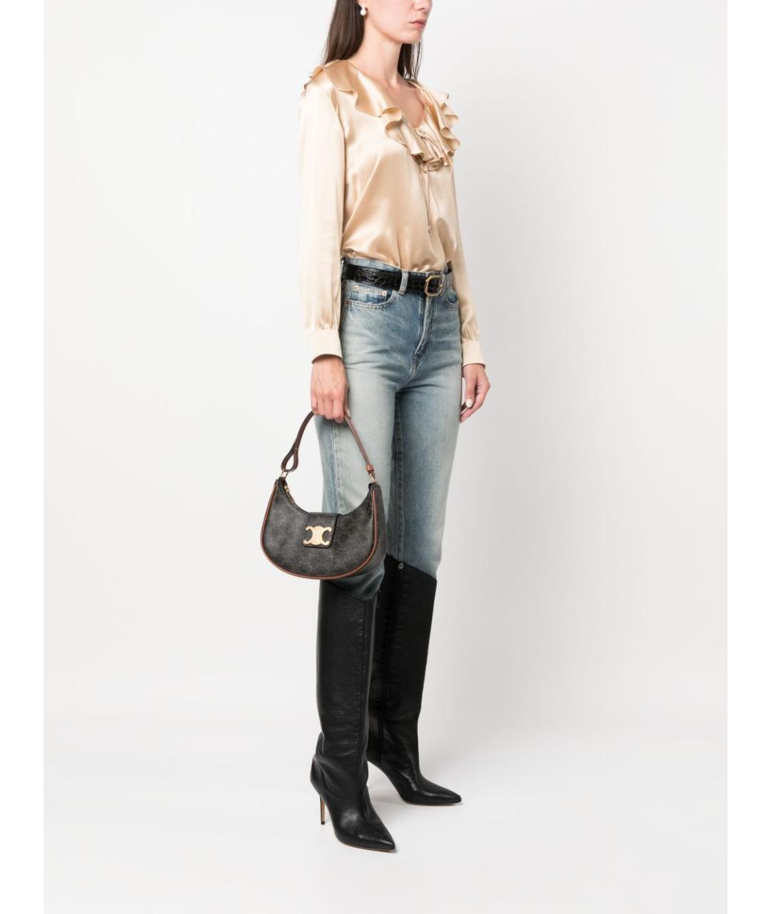 CELINE Коричневая сумка через плечо, фото 5