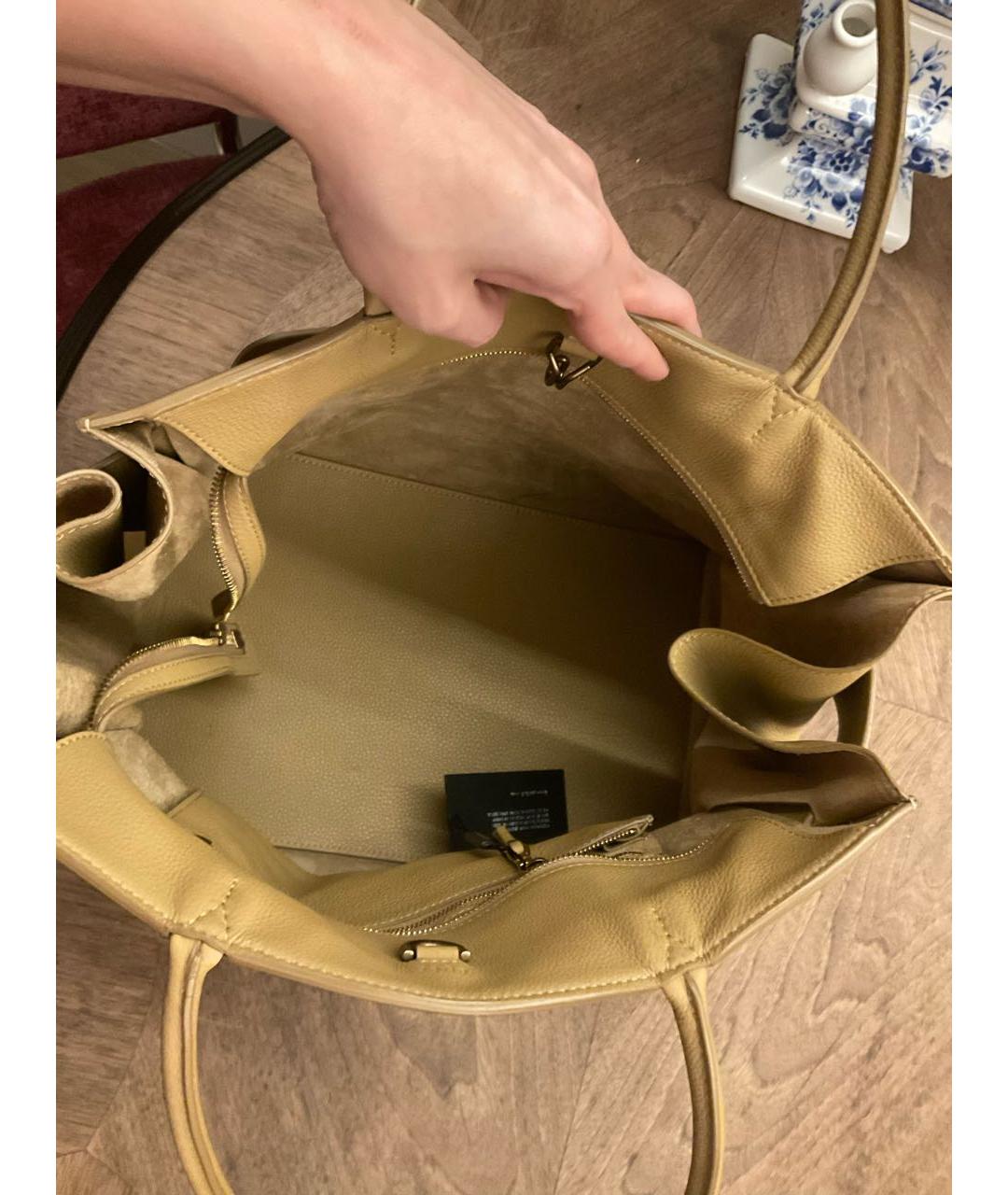 BOYY Горчичная кожаная сумка тоут, фото 2